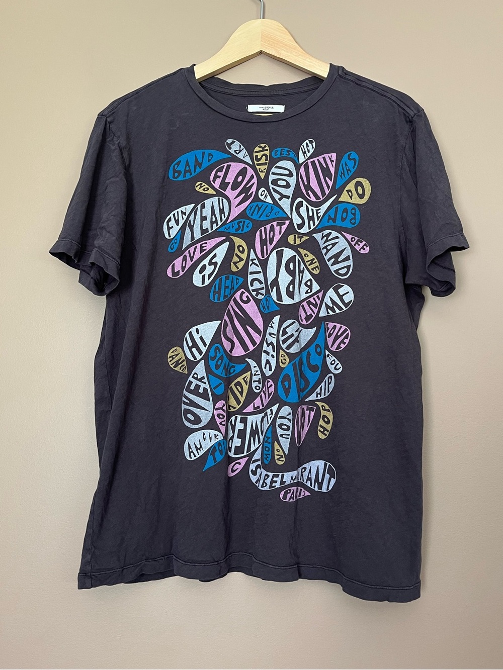 Isabel Marant Etoile Short Sleeve Printed Graphic Tee - Womens XL
